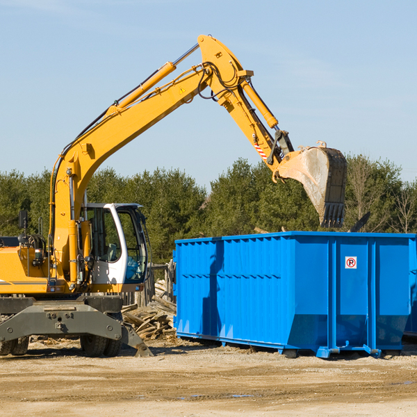 how many times can i have a residential dumpster rental emptied in Choctaw County Mississippi